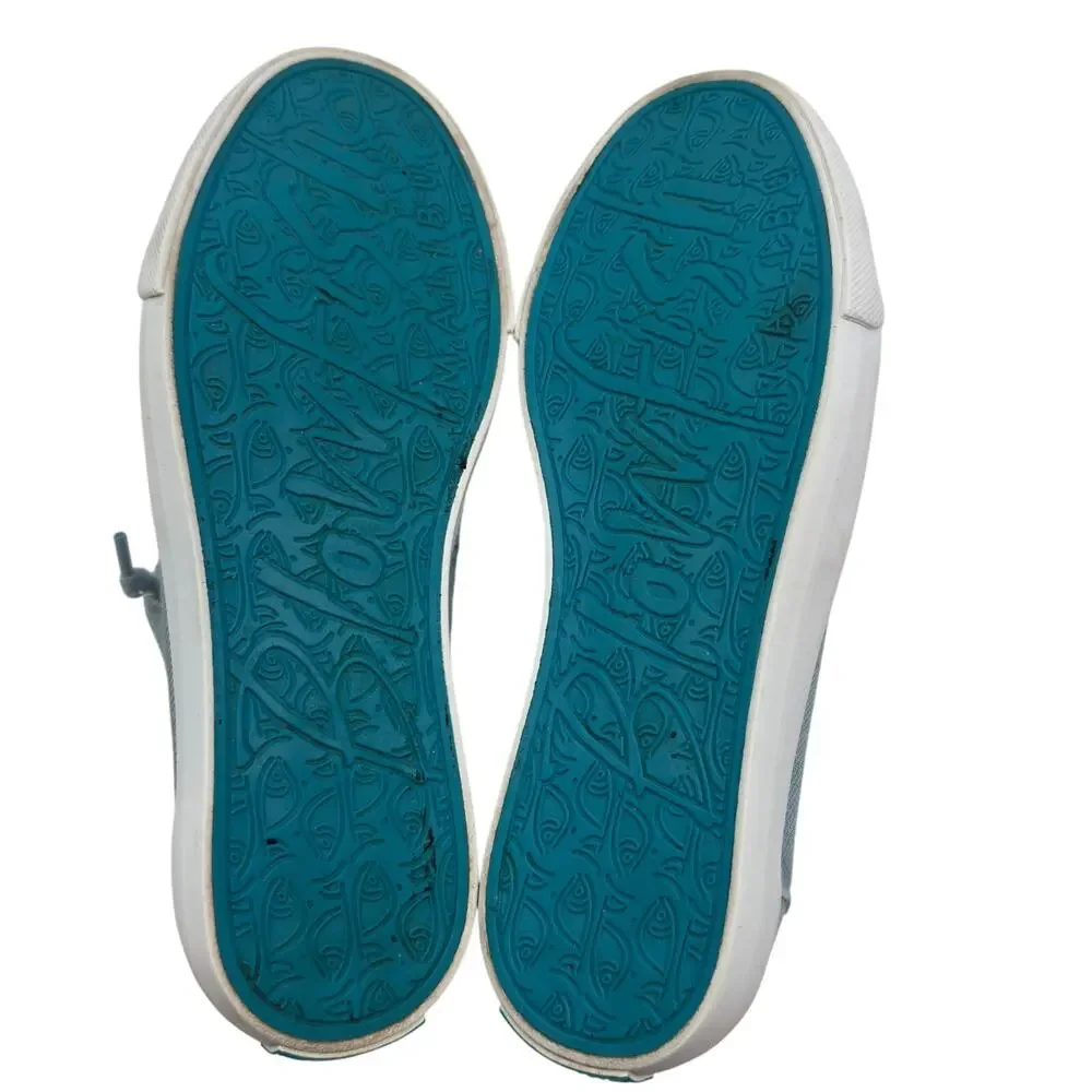 Blowfish Malibu Maxine Light Blue Canvas Comfy Slip On Sneakers Women's Size 6.5